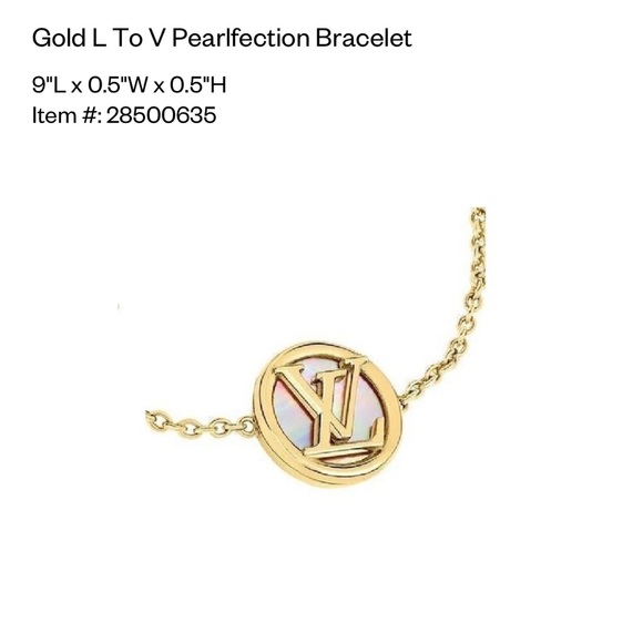 Louis Vuitton L TO V PEARLFECTION BRACELET - Picture 3 of 8